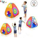 Gift for Toddler Boys & Girls, Ball Pit, Play Tent and Tunnels for Kids, Best Birthday Gift for 3 4 5 Year Old Pop Up Baby Play Toy, Target Game w/ 4 Darts Indoor & Outdoor by TinyTreasures Baby Boutique