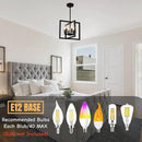 ANKYLHUA Small Black Chandelier,6-Lights Ceiling Light Fixture E12,Adjustable Hight Pendant Lights Kitchen Island,Chandeliers for Dining Room Bedroom,Entryway,Foyer by CozyNest Decor