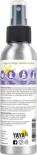 YAYA ORGANICS Baby Bug BAN – All-Natural, Proven Effective Repellent for Babies, Kids and Sensitive Skin (4 Ounce Spray, 2-Pack) by TinyTreasures Baby Boutique