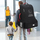 RAINSMORE Padded Car Seat Travel Bag for Airplane Heavy Duty Car Seat Backpack for Air Travel Baby Carseat Cover Bags for Airport Large Car Seats Carrier Fits Car Seats & Booster Seats, Black by TinyTreasures Baby Boutique