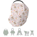 Cute Pink Cowgirl Car Seat Cover for Baby Western Cowgirls Horse Cactus Mountain Sunset Stretchy 5-in-1 Covers Adjustable Infant Carseat Canopy Cover Wild West Desert Breathable Nursing Cover-Up by TinyTreasures Baby Boutique