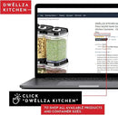DWËLLZA KITCHEN Airtight Food Storage Containers with Lids – 6 Piece Set Air Tight Kitchen Storage Containers for Pantry Organization and Storage - Clear Plastic BPA-Free - Keeps Food Fresh & Dry by CozyNest Decor