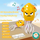 Dancing Octopus Toy Electric Crawling Baby Toy with Lights & Music Tummy Time Octopus Toy | DIY Expressions, Obstacle Avoidance | for Boys and Girls Party Gift Birthday, Christmas (Yellow) by TinyTreasures Baby Boutique