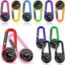 12 Pcs Mini Compass Keychain for Kids Bulk, Small Pocket Magnetic Compass Survival Hiking for Outdoor Survival Camping Party Backpacking Accessory by TinyTreasures Baby Boutique