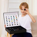 Rock Collection for Kids - 30 Pcs Rocks, Gemstones & Crystals Kit with Learning Guide,Mineral Education Set Geology Science STEM Toys, Earth Science Activity,Gifts for Boys & Girls by TinyTreasures Baby Boutique