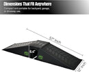 Ten-Eighty Micro Flybox Launch Ramp Set with 2 Connecting Ramps, Portable Skateboard, BMX Bike, Scooter, RC Car, Durable, Lightweight, Non-Slip Rubber Construction for Kids & Teens, Black - 56" Length by TinyTreasures Baby Boutique