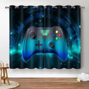 Jekeno Game Controller Blackout Curtains for Kids Boys Teens Bedroom Gamer Gaming Gamepad Decor for Home Living Room Darkening Grommet Window Drapes 2 Panel Set, 42"x63" by TinyTreasures Baby Boutique