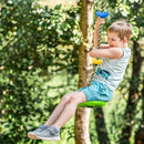 Tree Swing Rainbow Climbing Rope, Heavy Duty Swing Disc Seat Replacement for Kids with Hanging Strap and Platform Carabiners Indoor/Outdoor Playground Accessories (Leaf Green) by TinyTreasures Baby Boutique