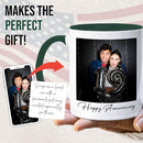Ship Next Day Custom Mug Design Your Own Photo Text Personalized Picture Gifts for Women Men Customized Gifts Idea Personalized Coffee Mugs 15oz Dark Green Handle by TinyTreasures Baby Boutique