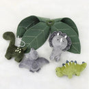 The Peanutshell Crib Mobile for Boys or Girls - Grey and Green Camo Musical Baby Crib Mobile with 12 Lullabies, Dino Baby Dinosaur Nursery Decor by TinyTreasures Baby Boutique