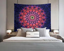 ADDWel Blacklight Mandala Boho Tapestry Glow In The Dark, Black Light Bohemian Hippie Poster Wall Hanging for Bedroom Aesthetic Wall and Room Decor (60" x 80", Mandala) by CozyNest Decor