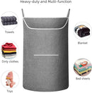 X-Large Hanging Laundry Hamper Bag, Door Hanging Hamper with Front Pocket Dirty Clothes Hanging Laundry Bag Large Size 35X22 inch Door Laundry Basket (Grey) by CozyNest Decor