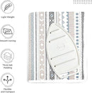 Encasa XO Ironing Mat/Pad (Large 48"x28") with 3mm Padding & Silicone Iron Rest for Steam Pressing on Tabletop or Bed - Heat Resistant, Portable, Quilting & Travel Blanket - Aztec by CozyNest Decor