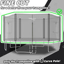 Gardenature 10FT/12FT/14FT Trampoline Tent(Tent Only), Fit Round Trampolines, Shade Cover with LED Light, Outdoor Trampolien Accessories, Anti-Tear, Beige by TinyTreasures Baby Boutique
