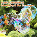 Bubble Machine Gun, Dinosaur Bubble Blower Bubbles Toy for Kids and Toddlers Bubble Maker Christmas Birthday Party Gift for Boys Girls 3 4 5 6 7 8 9(Blue) by TinyTreasures Baby Boutique