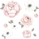 Lambs & Ivy Floral Garden Watercolor/Pink Linen 5-Piece Baby Crib Bedding Set by TinyTreasures Baby Boutique