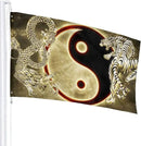 Yin Yang With Dragon Tiger Flag 3x5 Ft Indoor/Outdoor Yard Garden Lawn Holiday Decoration Banner Sign by GreenHaven Gardens
