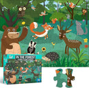 Jumbo Floor Puzzle for Kids, Large Jigsaw Puzzles 35 Piece for Kids Ages 3-5,Preschool Learning & Education Toys, Gifts for 4-8 Year Old Boys and Girls (Forest Animals) by TinyTreasures Baby Boutique