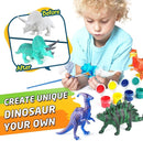 BAODLON Kids Arts Crafts Set Dinosaur Toy Painting Kit - 10 Dinosaur Figurines, Decorate Your Dinosaurs, Create a Dino World Painting Toys Gifts for 5, 6, 7, 8 Year Old Boys Kids Girls Toddlers by TinyTreasures Baby Boutique