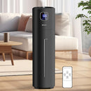Large Humidifiers for Bedroom, 9L/2.5Gal Ultrasonic Cool Mist, Easy Clean with 350ML/H Large Mist Speed, Quiet Tower, Suitable for Kids Room Plant Yoga (Black) by TinyTreasures Baby Boutique