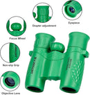 Binoculars for Kids 8x21, Gift for 3-12 Years Boys & Girls, Compact Kids Binoculars High-Resolution Shockproof Mini Binoculars for Bird Watching, Hiking, Camping, Travel Green 301 by TinyTreasures Baby Boutique