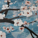 3 Piece Wall Art Hand-Painted Framed Flower Oil Painting On Canvas Gallery Wrapped Modern Floral Artwork for Living Room Bedroom Décor Teal Blue Lake Ready to Hang 12"x16"x3 panel by CozyNest Decor