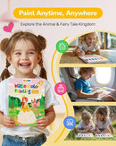 TECJOE Paint with Water Coloring Books for Toddlers, Princess Series Watercolor Set with 3 Brushes, Mess Free Painting Activity for Kids Ages 4 5 6 7 8, Arts & Crafts Toy by TinyTreasures Baby Boutique