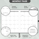 2026 Planner - 2026 Planner Weekly and Monthly, JAN 2026 - DEC 2026, Calendar Planner with Hardcover,Thick Paper, Back Pocket, Notes Pages, Pen Loop (9" x 11") - Black by TinyTreasures Baby Boutique