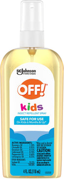 OFF! Kids Insect Repellent Spray, 100% Plant Based Oils, Safe for Use On Babies, Toddlers and Kids, 4 oz by TinyTreasures Baby Boutique