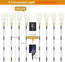 Maleyt Solar Garden Lights 8 Pack, Solar Powered Outdoor Decorative Lamps, 120 LED Solar Firework Lights with Remote Control, 8 Modes Waterproof DIY Landscape Lighting for Backyard Garden Decoration by CozyNest Decor
