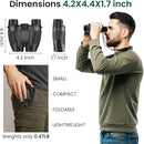 12x30 Compact Binoculars for Adults and Kids, High Power Lightweight Small Binoculars with Phone Adapter for Cruise Ship Hiking Bird Watching Sports Safari Viewing Football Sports Concert by TinyTreasures Baby Boutique