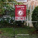 College Flags & Banners Co. Alabama Crimson Tide Welcome to Our Home Garden Flag with Stand Holder by GreenHaven Gardens