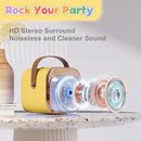 FLUESTON Mini Karaoke Machine for Kids Adults, Portable Bluetooth Speaker with 2 Wireless Microphones, Birthday Kids Gifts Toys for Girls Ages 3, 4, 5, 6, 7, 8, 9,10,11,12+ Years Old by TinyTreasures Baby Boutique
