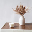 2 Pack Boho Artificial Flowers Plants Bouquet Decoration 13.8inch, Fake Plastic Brown Eucalyptus and Beige Grasses, Faux Floral Arrangement for Wedding Centerpieces Party Home Fall Decor by CozyNest Decor