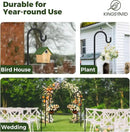 Kingsyard Adjustable Shepherd Hooks for Outdoor - 92 INCH Heavy Duty Bird Feeder Pole with 5 Prong Base, Hummingbird Feeder Stand, Garden Plant Baskets, Weddings Decor, Solar Light Lanterns by GreenHaven Gardens
