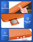 Bravokids LCD Writing Tablet for 3-8 Year Olds - 10 Inch Doodle Board Electronic Drawing Pad, Educational Gift for Kids (Orange) by TinyTreasures Baby Boutique