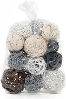 ANDALUCA Decorative Balls Vase Filler Bag with Orbs, Balls (Grey) by CozyNest Decor