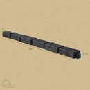 Beuta Landscape Edging | Garden Edging Border | Faux Stone Bricks for Lawn edging, Flower beds, Pathways & Yard Edging– 10 Packs | Each Section Has 6 Bricks 48"L x 4"W x 2.25"H | 30 Spikes |Charcoal by GreenHaven Gardens