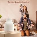 SOICARE Elegant Ceramic Diffuser for Essential Oils with Solid Wood Base,Stone Aromatherapy Essential Oil Diffusers for Home Office Room Decor Gift (180ML) by TinyTreasures Baby Boutique