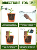 Kalolary 4Pcs Plant Watering Globes, Hedgehog Shape Self Watering Spikes Terracotta Drip Water Stakes Irrigation Watering Bulbs for Pot, Indoor, Outdoor, Vacation by GreenHaven Gardens