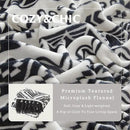 CASAAGUSTO Boho Throw Blanket - Black and White Decorative Blankets with Tassel, Printed Flannel Bohemian Blanket for Chair, Bed, Sofa, Couch(60 * 80, Black and White) by CozyNest Decor