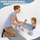 beiens Bath Kneeler and Elbow Rest Pad Set - 1.5'' Comfortable Thick Baby Bath Kneeler Pads, Quick Dry Soft Kneeling Pad for Baby Bath Time, Non-Slip Knee& Arm Support Bathtub Mat with Toys Organizer by TinyTreasures Baby Boutique