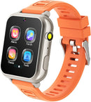 Kids Smart Watch for Boys Girls 6-12 with Pedometer Audio Book Camera Music Player Present Birthday Christmas (Silver Frame Orange)… by TinyTreasures Baby Boutique