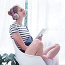 AILIHEN MS300 Purple Girl Headphones Wired with Microphone for Chromebook Laptop Computer, 3.5mm Foldable Lightweight on-Ear Headphones for School Teen Students by TinyTreasures Baby Boutique