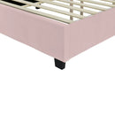 Upholstered Platform Bed With Big Headboard by HouseOfZazla
