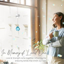 Memorial Gifts for Loss of Loved One, Unique Sympathy Gift Idea Sky Blue Crystal Ball Window Suncatcher, Rainbow Bereavement Grief Gift Box for Loss of Mom Dad Husband Son Daughter by GreenHaven Gardens
