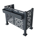 Air Conditioner Fence For Outdoor Units, Metal Privacy Fence Cover, Perfect To Conceal Air Conditioning Units, 3 Fence Panel by HouseOfZazla