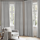 ANRODUO Back Tab Blackout Curtains for Bedroom Living Room, Rod Pocket Pinch Pleated Thermal Insulated Room Darkening Curtains 90 Inches Long 2 Panels, Light Grey, 42 x 90 Inch by TinyTreasures Baby Boutique