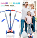 3 Wheel Scooter for Kids Ages 6-12,Kids Scooter with Light Up Wheels, Sturdy Deck Design, and 4 Height Adjustable Suitable for Kid Ages 3-12 by TinyTreasures Baby Boutique