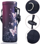AUPET Water Bottle Bag Carrier,24oz/32oz Insulated Neoprene bottle Sling Holder Case Pouch Cover for 1000ML/750ML Bottles with Shoulder Strap for walking by TinyTreasures Baby Boutique